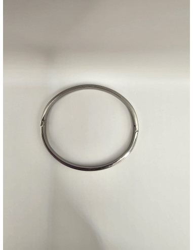 Brazaletes lisos de acero tricolor