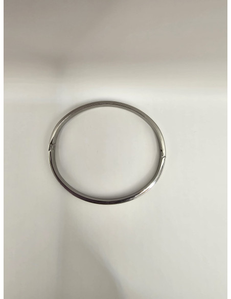 Brazaletes lisos de acero tricolor