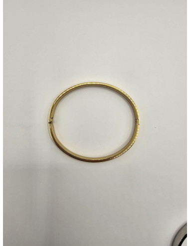 Brazaletes lisos de acero tricolor