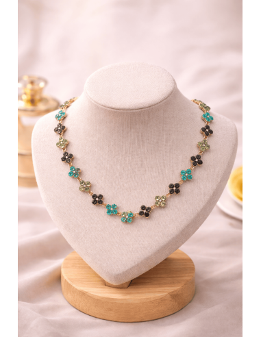 COLLAR ESMERALDA DORADA