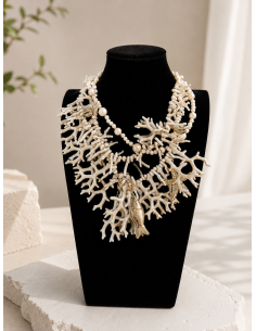 COLLAR CORAL BLANCO