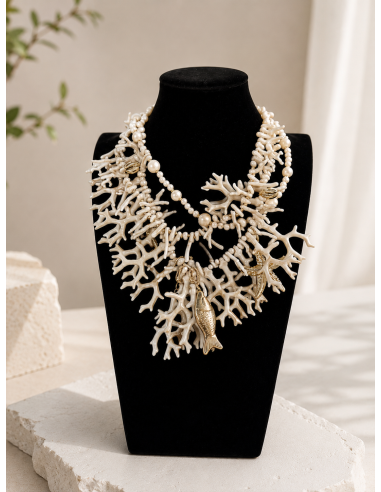 COLLAR CORAL BLANCO