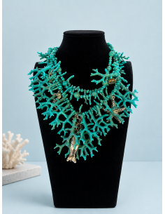 COLLAR CORAL TURQUESA