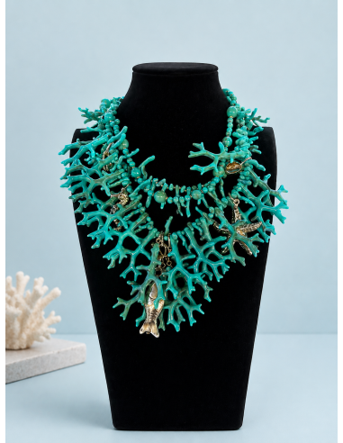 COLLAR CORAL TURQUESA