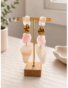 PENDIENTES PERLA ROSE