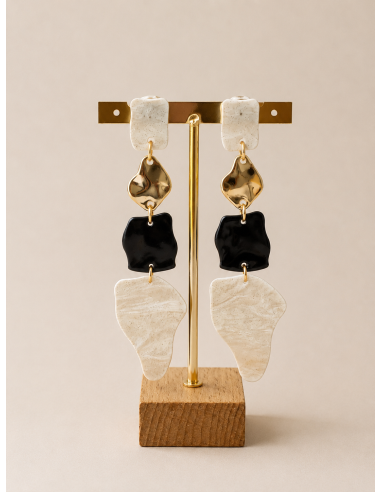 PENDIENTES NACAR NOIR
